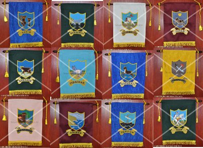 Royal Arch Tribal Banners / Ensigns (set of 12) - Click Image to Close